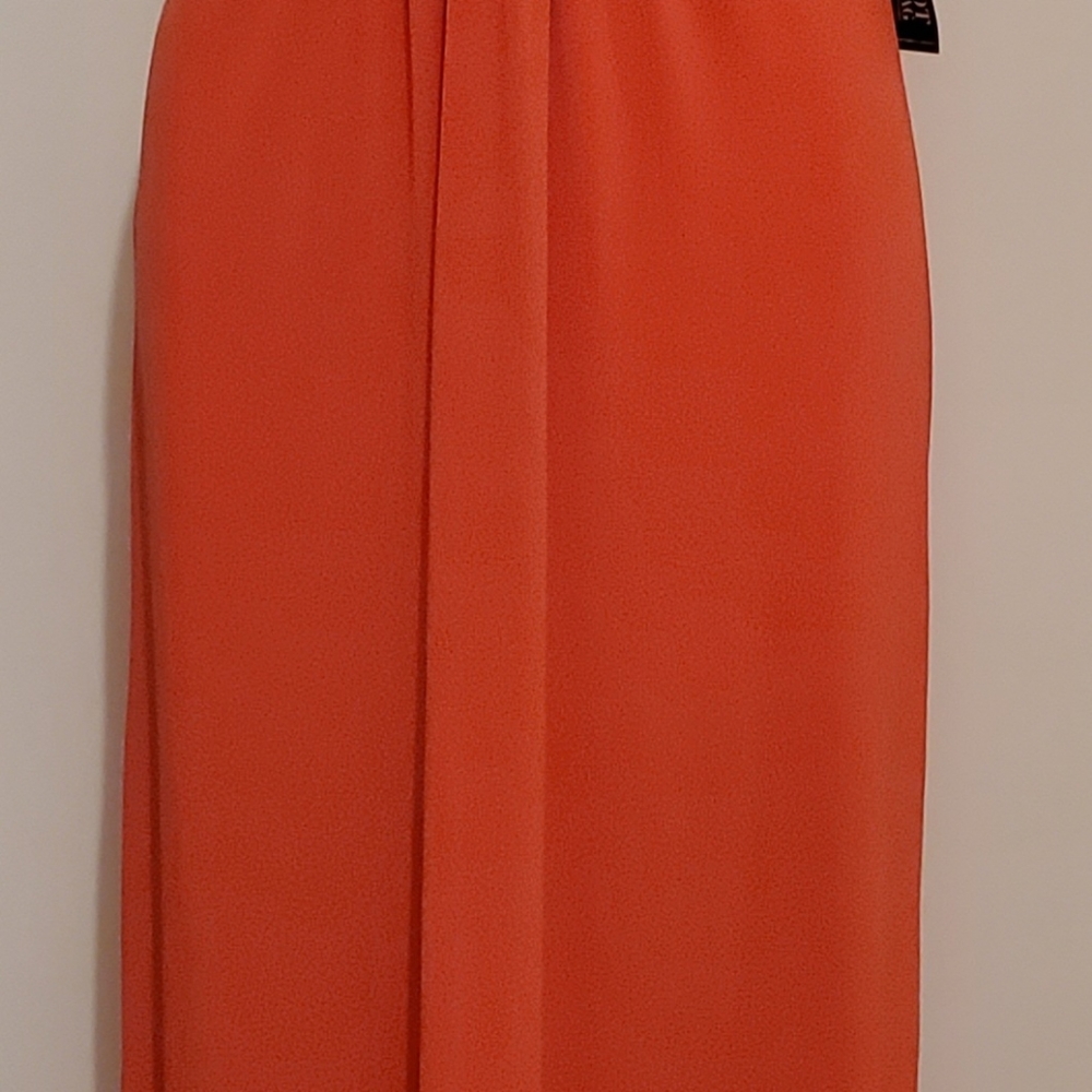 NY&C ORANGE MAXI/HALTER DRESS SZ MEDIUM NWT